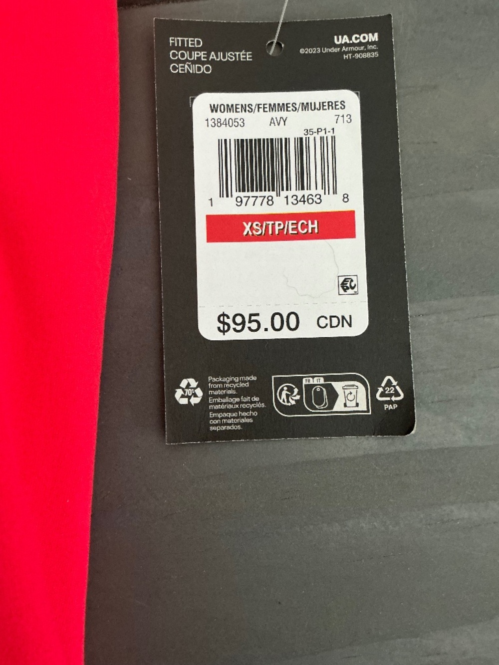Under Armour XS fuschia athletic dress